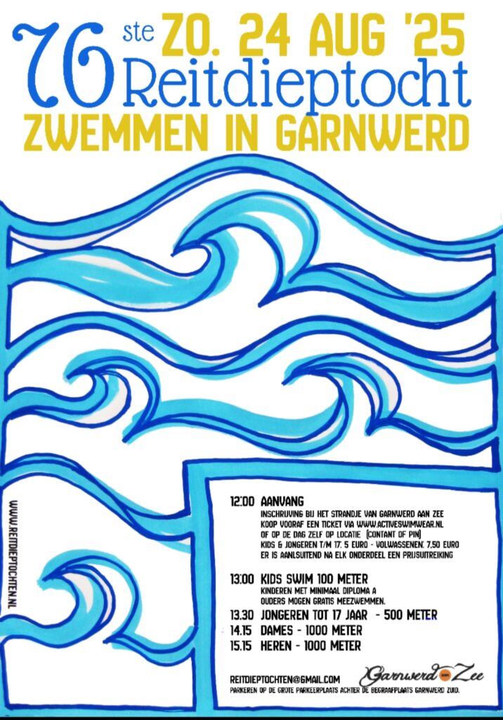Flyer 76e Reitdieptochten Garnwerd 2025